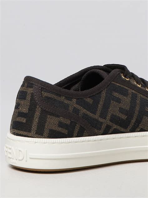 sneakers fendi donna gialle suola|FENDI Sneakers Domino .